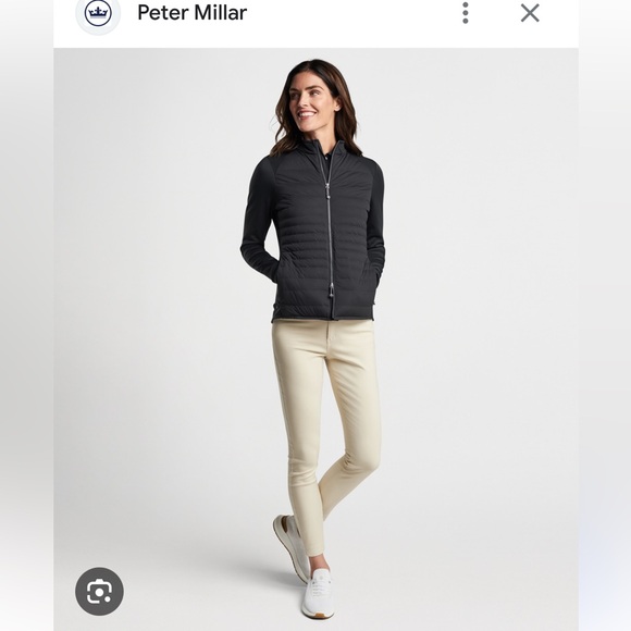 Peter Millar Jackets & Blazers - Peter Millar New Black Merge Hybrid Jacket Coat Womens Large Golf Puffer women